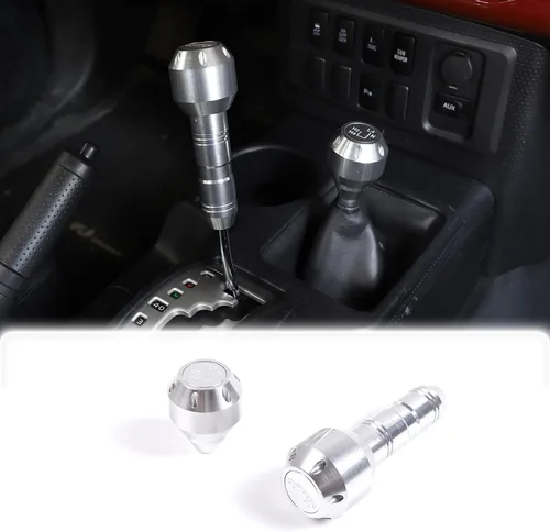Miniatura 8 de Pomo de palanca de cambios de automóvil de repuesto para Toyota FJ Cruiser 2007-2021, accesorios de aleación de aluminio, manija de palanca