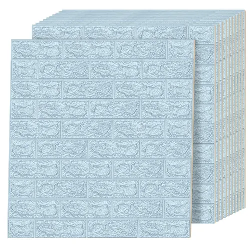 Miniatura 15 de Art3d - Juego de 5 paneles de pared de espuma, 29 pies cuadrados, azul