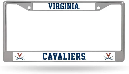 Miniatura 39 de Rico Industries NCAA Premium 12" x 6" Chrome Frame with Plastic Inserts - Car/Truck/SUV Automobile Accessory