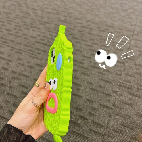 Miniatura 5 de Fundas para Celular Kawaii Compatibles con iPhone 13 Pro Max, Linda Funda de Silicona Blanda 3D de Dibujos Animados de Pera de Balsámico con Estuche