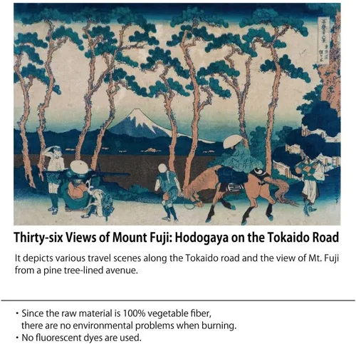 Miniatura 5 de Ukiyoe Design of Katsushika Hokusai "Hodogaya on The Tokaido" de Treinta y seis vistas del Monte Fuji Mino Washi Torecón Japonés Kaishi Papel 20