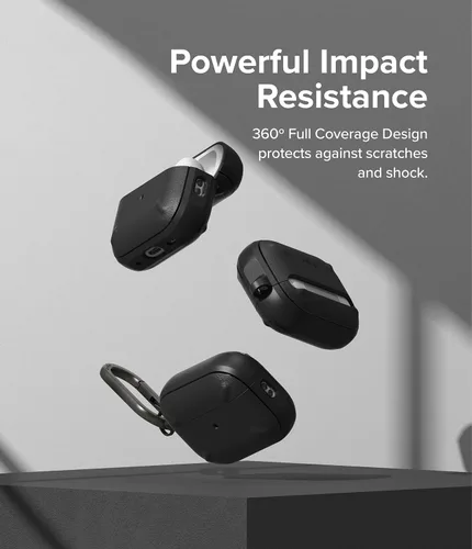 Miniatura 6 de Ringke Onyx [Se siente bien en la mano] Compatible con AirPods Pro de 2ª generación, tecnología antihuellas que evita manchas grasas, agarre Negro
