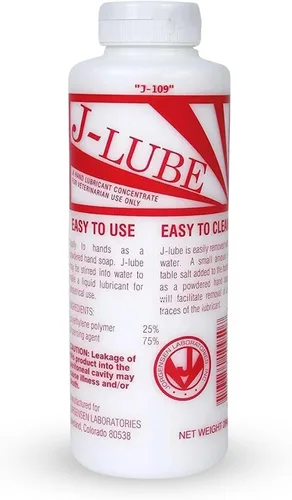 JorVet Lubricante en polvo J-Lube | Fórmula fácil de mezclar, no irrita y sin desorden | Botella de 10 onzas hace 6-8 galones | Confiable para uso