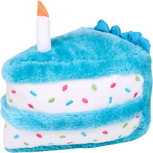 Miniatura 10 de ZippyPaws Caja de cumpleaños – Juguetes chirriantes para mantenerlos ocupados, peluche divertido de comida para perros pequeños, medianos y grandes