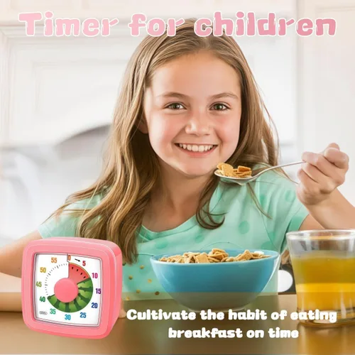 Miniatura 6 de Temporizador visual infantil para cocina, aula, cocina, aprendizaje, dormitorio, oficina, cuenta regresiva de 60 minutos con temporizador Pomodoro