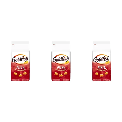 Miniatura 30 de Goldfish Mega Bites Galletas de Queso Cheddar Fuerte, Bolsa de 5.9 Oz
