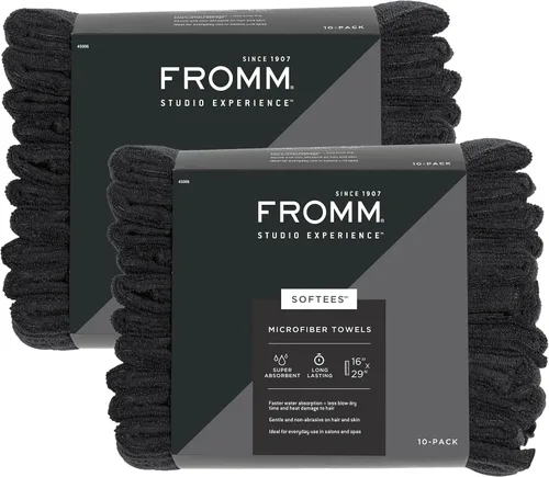 Miniatura 15 de Toallas de microfibra Fromm Softees para peluqueros, barberos, spa, gimnasio en Aqua, 16" por 29", 10 unidades. Toalla perfecta para el cuidado