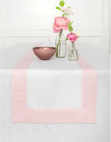 Miniatura 21 de Solino Home Camino de mesa de lino de 36 pulgadas, 100% lino puro, camino de mesa pequeño rojo y blanco, 14 x 36 pulgadas, ideal para tocador y 10