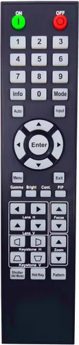 45.78901G001 Control remoto para proyector Eiki EK-610U, EK-611W, EK-612X, EK-620U, EK-621W, EK-800U, EK-810U, EK-811W, EK-812U, EK-815U, EK-818U
