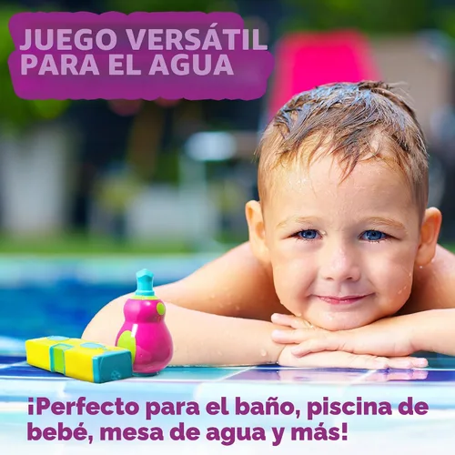 Miniatura 9 de Tub Works® Tools™ - Juguetes de baño sin moho, paquete de 6 Diseño de juguetes de baño sellados y sin agujeros que mantiene la humedad fuera