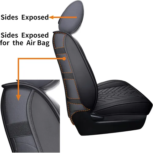 Miniatura 4 de Tomatoman Tacoma - Fundas de asiento delantero compatibles con Toyota Tacoma 2005-2022 2023 2024 2025 2026 Camiones Access Crew Extended Double Cab