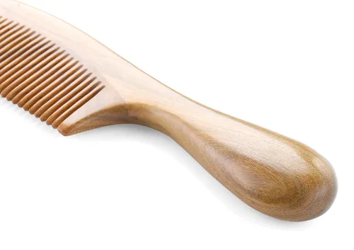 Miniatura 6 de Onedor - Juego de peines de madera de sándalo hechos a mano - Peines de madera con aroma antiestático, dientes anchos y finos para desenredar