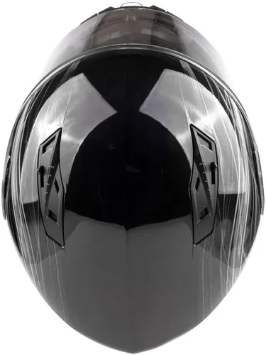 Miniatura 6 de Casco de motocicleta modular para adultos DOT con anteojos de sol retráctiles de cara completa abatibles Typhoon TH158