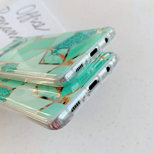 Miniatura 4 de Qokey Funda compatible con Samsung Galaxy A12, bonita funda brillante para mujeres y niñas con anillo giratorio de 360 grados, soporte de TPU suave