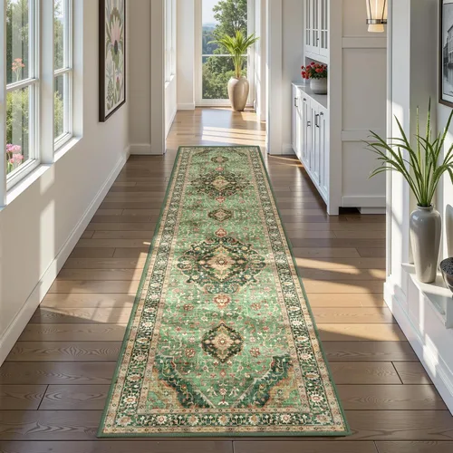 Miniatura 45 de Alfombras de área de 5 x 8 pies para dormitorio, alfombra lavable de 5 x 8, alfombra vintage grande, antideslizante, alfombra bohemia para sala