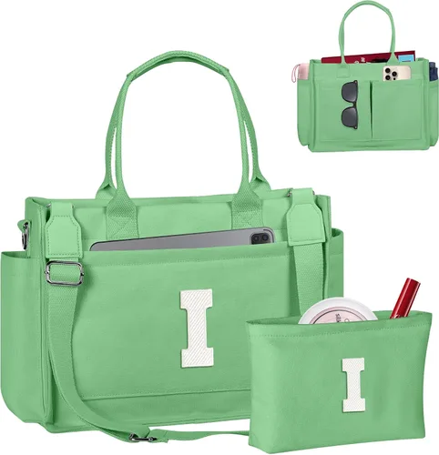 Miniatura 37 de Easter Basket Stuffers, Initial Tote Bag with Makeup Bag, Birthday Gifts for Women, Teen Girl Gifts Trendy Stuff