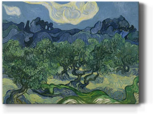 Miniatura 20 de Renditions Gallery Vincent Van Gogh Impreso Flores de almendra, famosa reproducción de pintura, lienzo de alta calidad envuelto en galería, listo