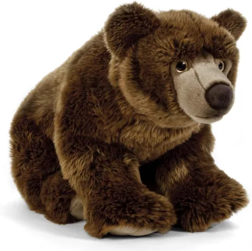 Miniatura 8 de Living Nature Peluche de oso marrón Animal esponjoso Regalo de juguete suave para niños 6 pulgadas