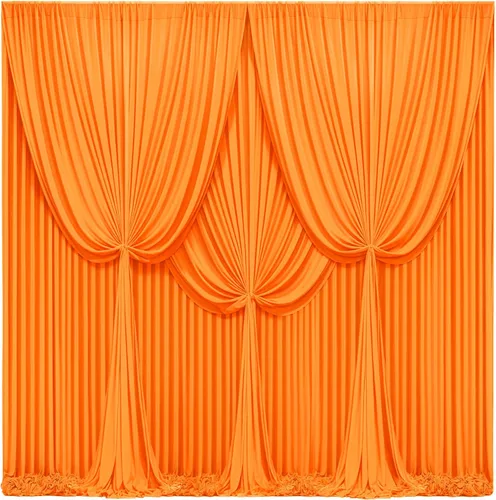 Miniatura 59 de Cortinas de fondo azul bebé de 8 x 10 pies para bodas, cortinas de fondo de poliéster sin arrugas, para baby shower, fiestas de cumpleaños