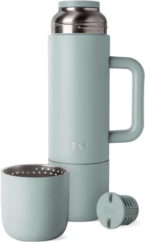 Miniatura 12 de Simple Modern Botella de Bebida Caliente Aislada de 36oz con 2 Tazas Termo de Café de Viaje para Bebidas Calientes Tapa de Girar y Verter