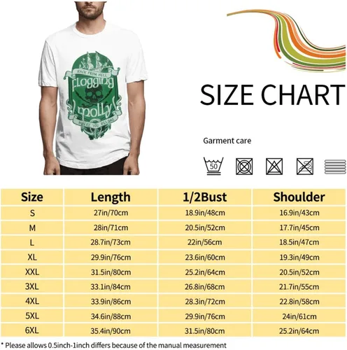 Miniatura 4 de Adult Men Short-Sleeve T Shirts Vintage Shirts Cotton Round Neck T-Shirt Tops Clothing for Men T-Shirts