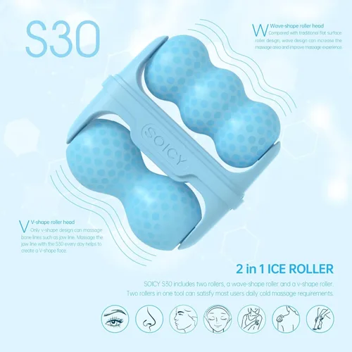 Miniatura 3 de Rodillo de hielo para cara, rodillo facial de hielo, herramientas de terapia de frío, rodillo de hielo facial frío masajeador para hinchazón ocular