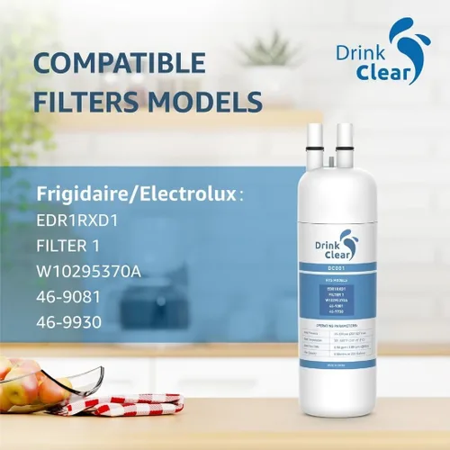Miniatura 3 de Repuesto para Whirlpool EDR1RXD1, P8RFWB2L, W10295370A, compatible con agua de refrigerador Kenmore 9081, 46-9081, 46-9930, paquete de 1