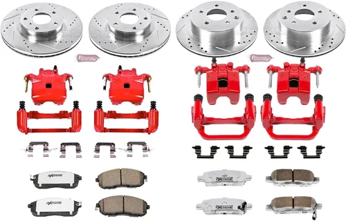 Miniatura 2 de Power Stop KC2710-26 Kit de freno delantero y trasero Z26 Street Warrior Infiniti Nissan para Infiniti G35 2003-2005, Nissan 350Z 2003-2005
