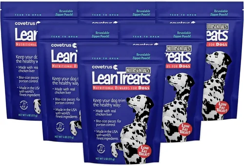 Butler Lean Treats Recompensas nutricionales para perros (paquete de 6), 4 onzas/pequeñas/medianas