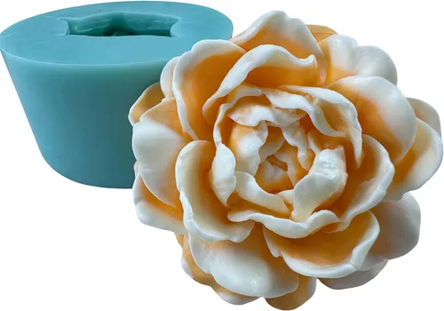 Miniatura 9 de Molde de Silicona 3D de Flor de Rosa Floreciente para Resina Flor Jabón Vela Haciendo Moldes DIY Molde de Pastel de Boda Decorando con Epoxi Molde
