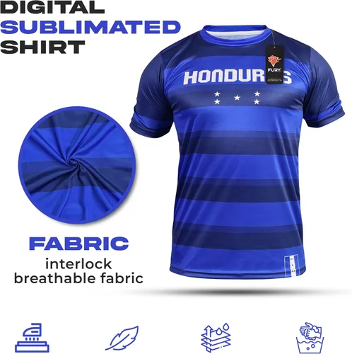Miniatura 4 de Fury Honduras Soccer Jersey - Honduras Soccer Shirt - Camiseta de Futbol de Honduras Football Jersey MenWomenUnisex