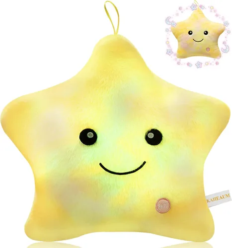 Miniatura 16 de Lindos rellenos de almohada brillantes de animales de peluche de estrellas para niños, regalo del día del niño, hijo, hija, niñas, niños, almohadas