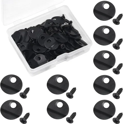 Miniatura 11 de MroMax 20 piezas de marcos de fotos, botones de giro, clips de plástico para marco de fotos con tornillos, piezas para colgar imágenes, fotos