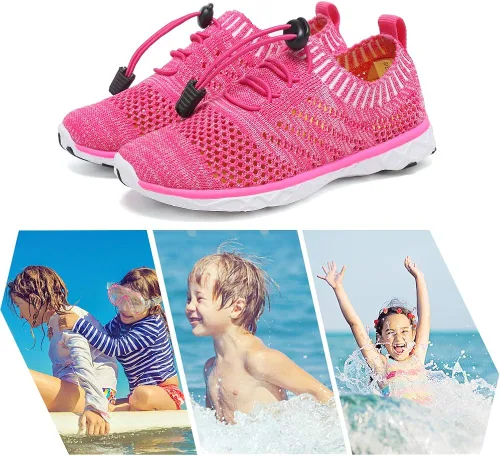 Miniatura 5 de EQUICK - Zapatos acuáticos para niños y niñas con estilo atlético tenis ligeros para infantes niños pequeños y grandes