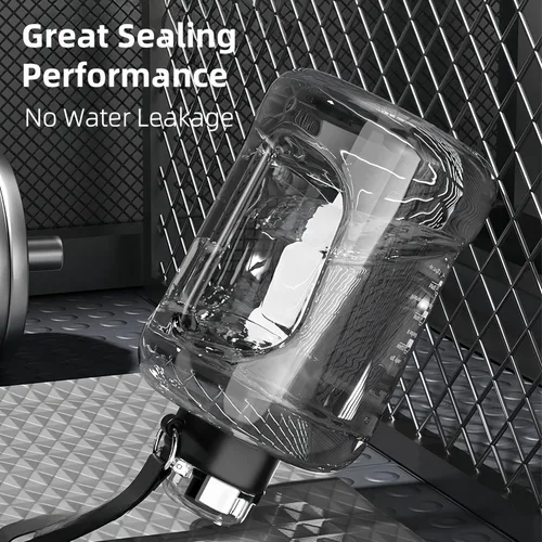 Miniatura 6 de Botella de agua motivacional de 50 onzas y 84 onzas, marca de tiempo, a prueba de fugas y sin BPA. Tapa 2 en 1 con pajilla, Tritan de grado