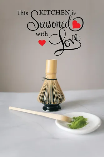 Miniatura 4 de Calcomanía de pared con cita This Kitchen is SEASONED WITH LOVE