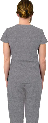 Miniatura 4 de Green Town Conjunto médico de enfermería GT 4FLEX para mujer, camiseta y pantalón, colores sólidos y estampados