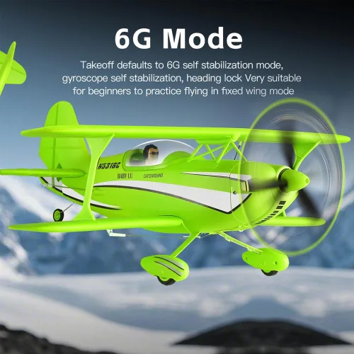 Miniatura 6 de Avión RC 4CH A310 Biplane RC para adultos principiantes 3D/6G 1504 Motor sin escobillas Avión de control remoto de espuma EPP 2.4G modelo de ala