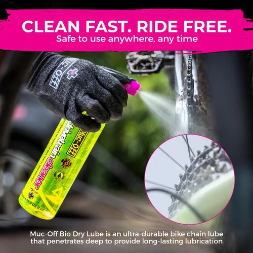Miniatura 4 de Muc-Off Bio Drivetrain Cleaner Efectivo Limpiador y Desengrasante Biodegradable en Aerosol para Cadena de Bicicleta Apto para Todo Tipo
