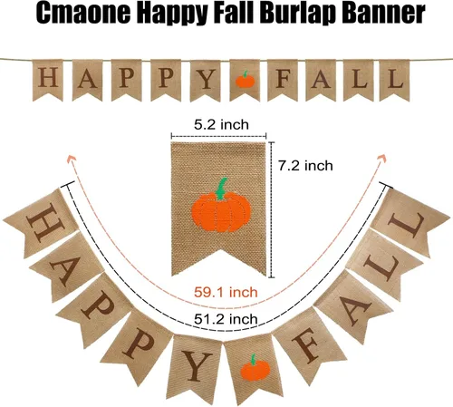 Miniatura 4 de Paquete de 5 guirnaldas de hojas de arce de otoño, 30 pies, guirnalda artificial de otoño de hojas de arce de Acción de Gracias, decoración de mesa