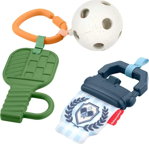 Miniatura 8 de Fisher-Price Juguetes para Recién Nacidos Level-Up Little Gamer Set de Regalo, Sonajero para Bebé Mordedor y Actividades Crinkle para Infantes de 3+