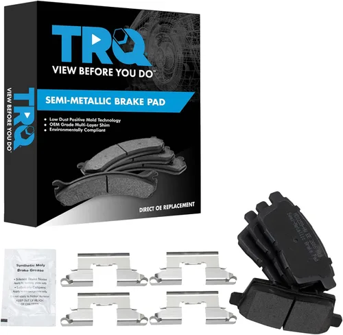 Miniatura 111 de TRQ Pastillas de freno delanteras semi metálicas compatibles con Ford Expedition 2018-2021 F-150 2018-2020 Lincoln Navigator 2018-2022