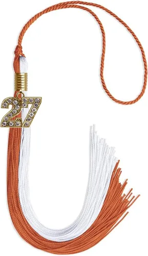 Miniatura 54 de Endea Graduation Borla de doble color con dije dorado (negro/oro brillante, 2022)