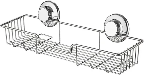 iPEGTOP L-4 - Cesta organizadora de baño con ventosa fuerte, cesta organizadora combinada para champú, jabón, acondicionador, accesorios de baño de