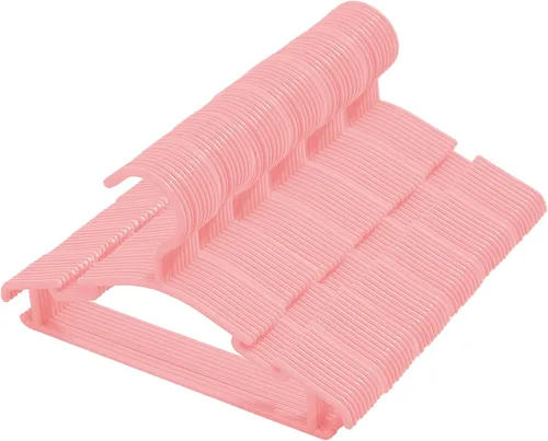 Miniatura 9 de Paquete de 60 perchas blancas para ropa de bebé, antideslizantes, para ropa de recién nacido, para regalo, para ropa de recién nacido, percha Blanco