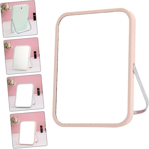 Miniatura 2 de FOMIYES 1pc espejo de vanidad luces plegable soporte para cosméticos caseros estilo simple color aleatorio