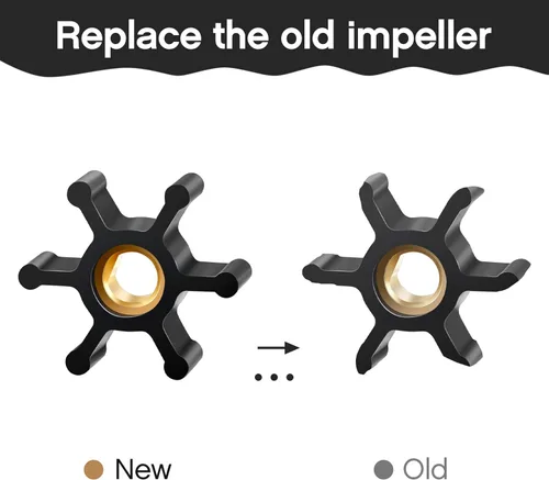 Miniatura 3 de Fabbay Paquete de 6 impulsores utilitarios de repuesto para bomba de transferencia de agua, universal, se adapta a bombas modelo Pas-30 y Pds-30