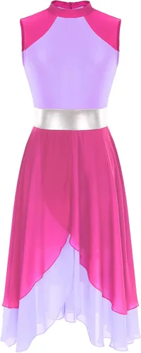 Miniatura 3 de vastwit Vestido de baile lírico sin mangas para mujer, túnica litúrgica, alabanza litúrgica, disfraz de baile