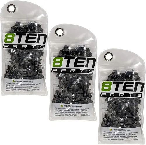 Miniatura 214 de 8TEN Cadena de motosierra semi cincel de 6 pulgadas .050 1/4 42 DL para Worx WG320 Black & Decker LLP120 (paquete de 3)