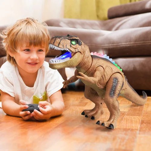 Miniatura 2 de STEAM Life Juguetes de dinosaurio con control remoto para niños, gran robot Trex para niños, juguetes Trex, robot de dinosaurio electrónico que